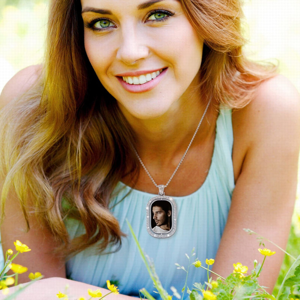 Custom Photo Projection Necklace: Personalized Memorial Gift