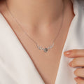 Multiple Name Necklace Sterling Silver Three Name Necklace Dainty Two Name Necklace Handwriting Name Necklace for Mom Dainty Gift Women