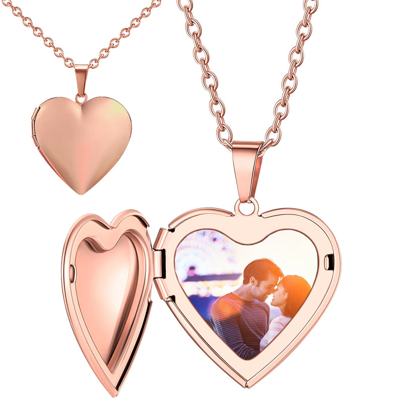 Personalized Projection Snowflakes Necklace, Customized Necklace with Picture, Birthday Gift, Memorial Image Necklace,Christmas Gift for Her