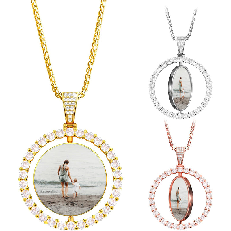 Customized Photo Jewelry for Women and Men - Memorial Pendants with Picture, Unique Necklaces for Cherished Memories, Stainless Steel