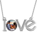 Custom Text Necklace: Plated Personalized Pendant