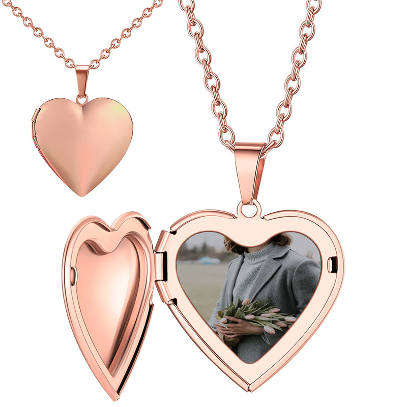 Personalized Photo Dog Tag Necklace ¨C Custom Engraved Stainless Steel Pendant with Your Picture ¨C Memorial, Pet, Family, or Couples Gift