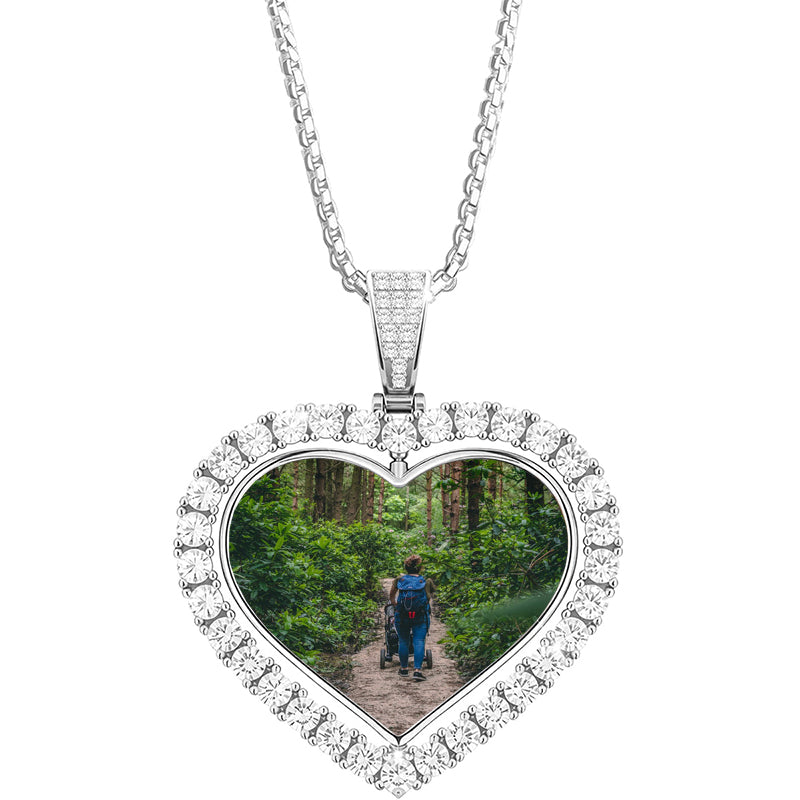 Personalized Angel Wings Urn Photo Locket¨C Mini Cremation Urn Memorial Necklace with Custom Photo, Angel Wings Ashes Urn Necklace