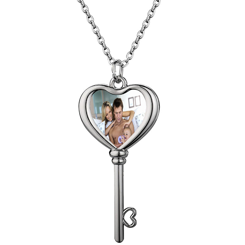 Filled Heart Locket Necklace, Custom Engraved Necklace, Photo Necklace, Personalized Gifts, Gift for Mom, Anniversary Gifts, gift