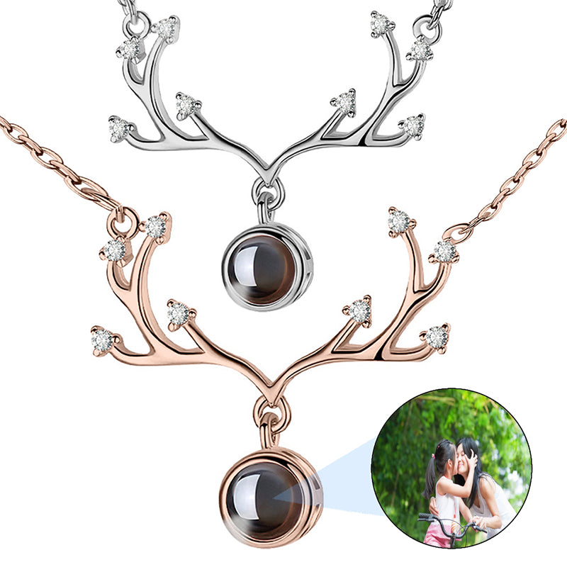 Locket Necklace with Photo, Custom Engraved Bouquet Locket, Memorial Gift for Grandma, Christmas Gift for Mom, Personalized Gift for Her