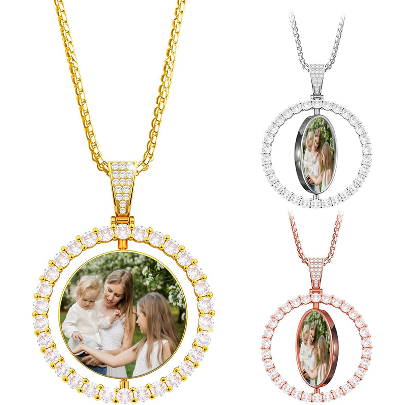 Birth Flower Photo Locket ? Oval Locket ? Engraved Floral Locket ? Personalized Picture Necklace ? Custom Gift for Her