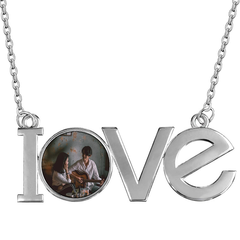 Personalised Heart Necklace, Custom Engraved Pendant, Puffy Heart Charm, Name Date & Text Jewellery, Silver Gift