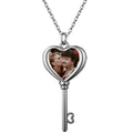 Photo Engraved Heart Pendant: Personalized Keepsake Necklace