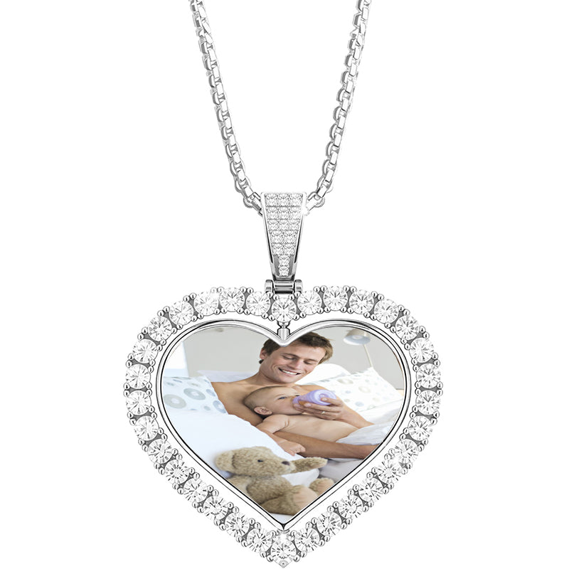 Personalised Pet Portrait Necklace, Custom Dog & Cat Photo Necklace, Pet Memorial Necklace, Pet Loss Gift, Christmas Gift for Pet Lover