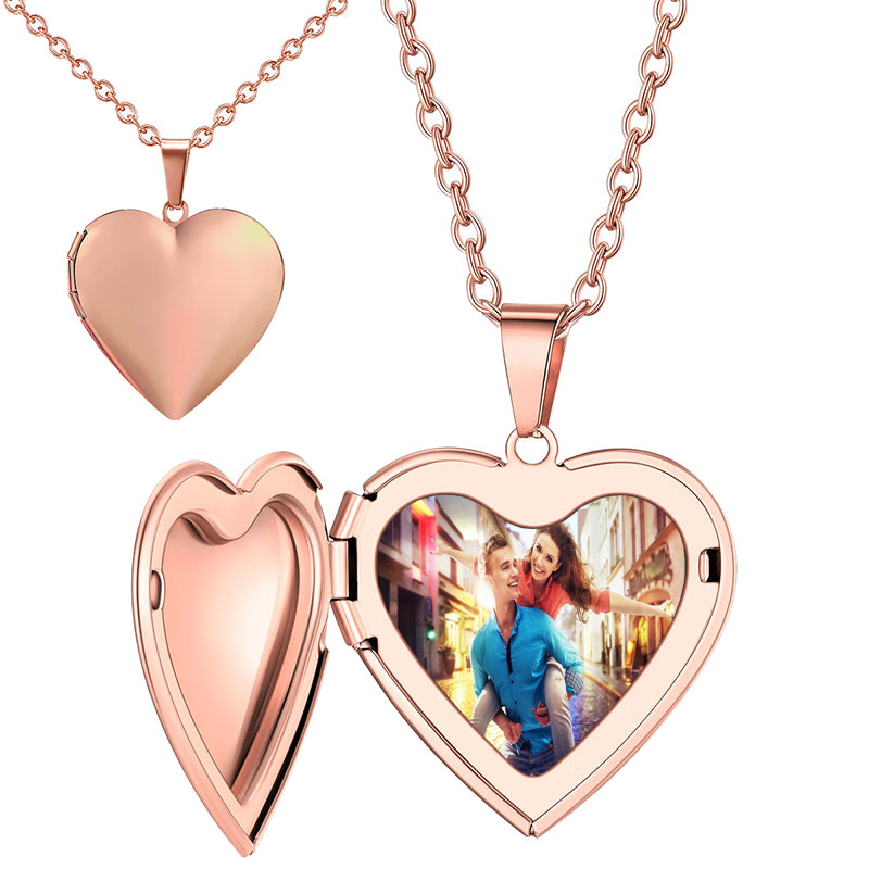 Custom Photo Engraved Necklace Personalized for Women Men, Free Engraving Dogtag Pendant Necklace with Image Name Text, Customized Handmade Name Jewelry Ideal Gifts for Her Him