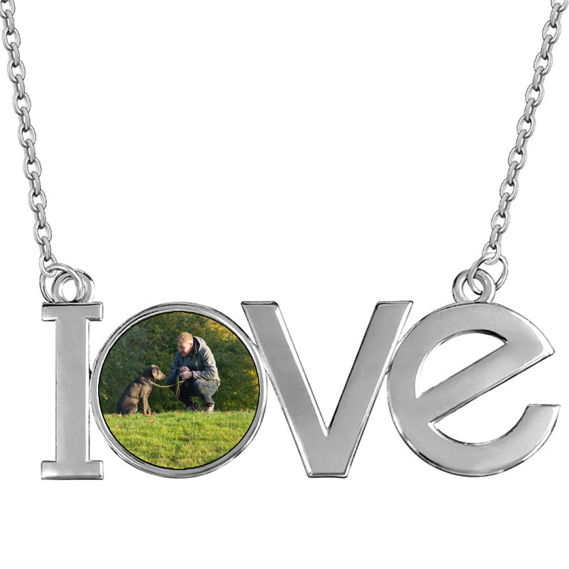 Personalized Photo Necklaces Custom Engraved Name Necklace Memory Keepsake Picture Necklace Pendant Customized Gifts for Women Men