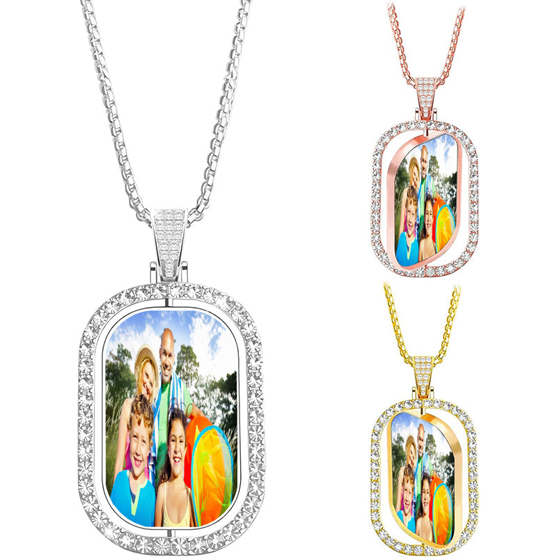 Custom Name Logo Necklace, Personalized Geometric Monogram Necklace