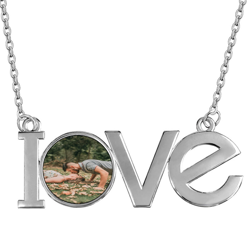 Personalized Spinner Pendant Necklace, Silver Disc Necklace, Custom Pendant, Unique Necklace, Personalized Gifts, Double-Sided Necklace