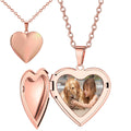 Custom Photo Memorial Necklace: Forever in My Heart Charm