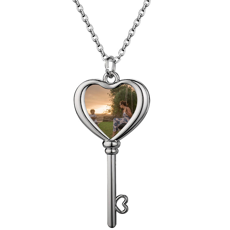 Custom 4 Photos Heart Locket Necklace, Folding Four Leaf Clover Pendant, Picture Locket, Personalized Gift for Her, Christmas Gifts