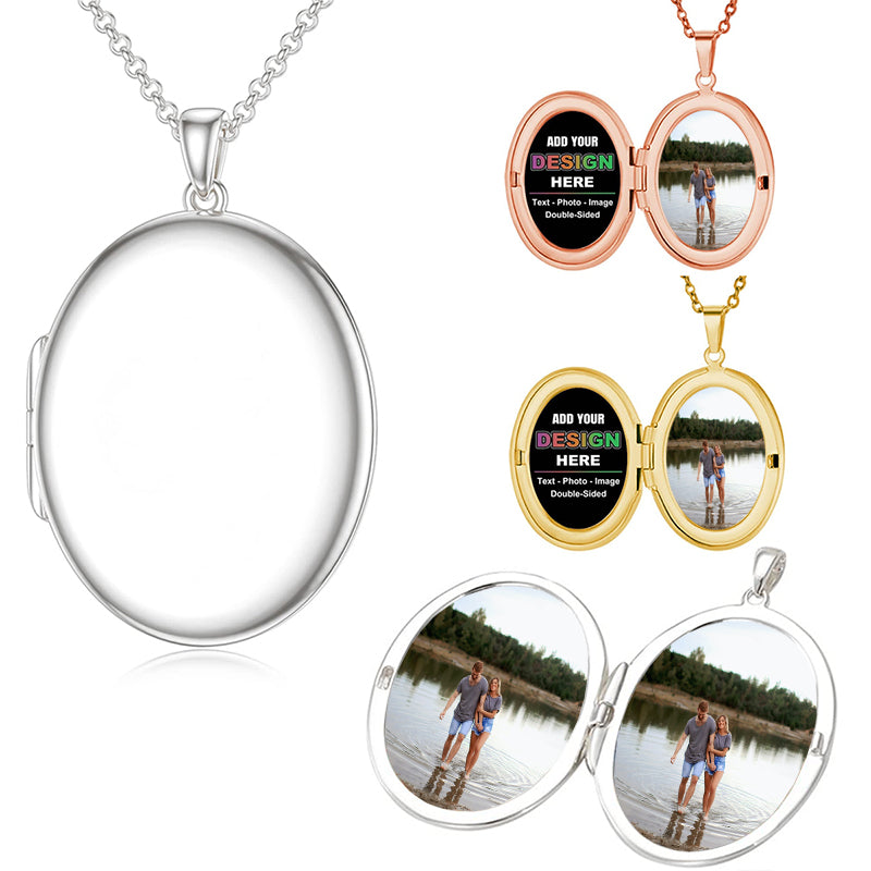 JEWELRY I Love You Initial Necklaces, 100 Languages Custom Photo Necklace For Women, Christmas Anniversary Birthday Gifts For Her Mother Wife