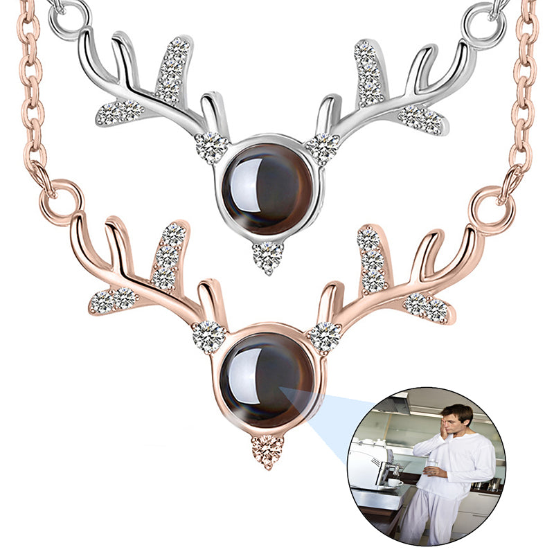 Custom Photo Projection Necklace,Sun Flower Projection Necklace,Memorial Photo,Custom Picture Inside Pendant,Mother's Day Gift,Birthday Gift