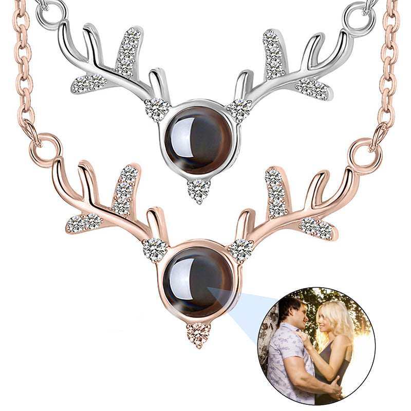 Custom Photo Angel Wing Necklace: Heart Pendant Memorial Jewelry