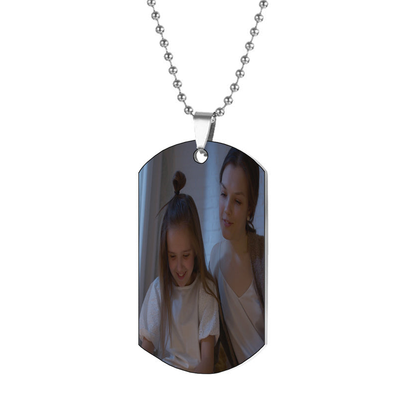 Monogram Necklace Sterling Silver - 1 inch Handcrafted - Personalized Initial Necklace - Custom Made in USA