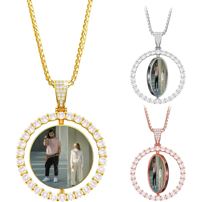 Bearded Dragon Photo Necklace Personalized Picture Pendant Memorial Jewelry Gifts for Women Men