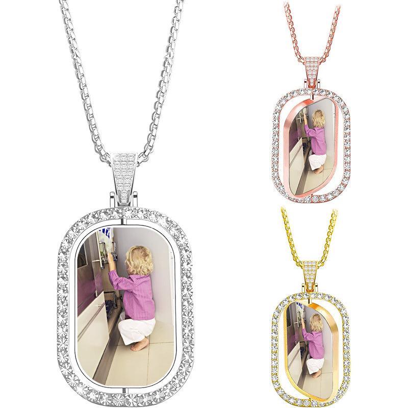 Dainty Cursive Name Necklace: Filled Paperclip Chain