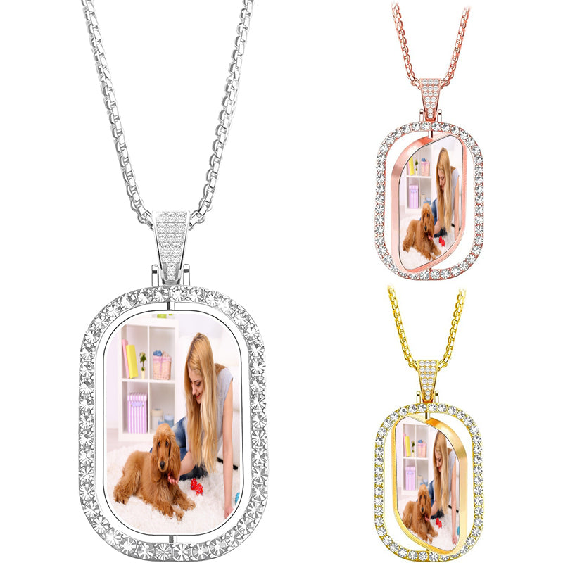 Custom Medallion Necklace, Personalized 20mm Bronze Pendant Necklace, Engraved Pendant, Coin Necklace, Pendant Necklace, Pendant Medallion