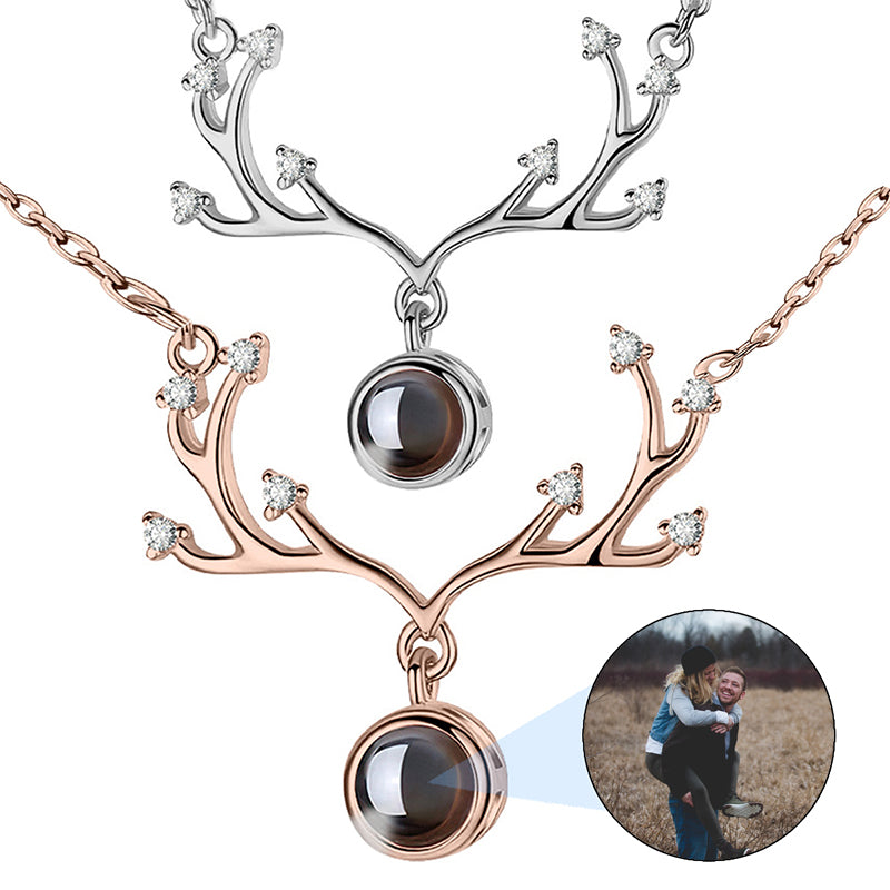 Custom Double Nameplate Necklace: Initial Necklace, Name Chain, Bling Color Personalized Jewelry