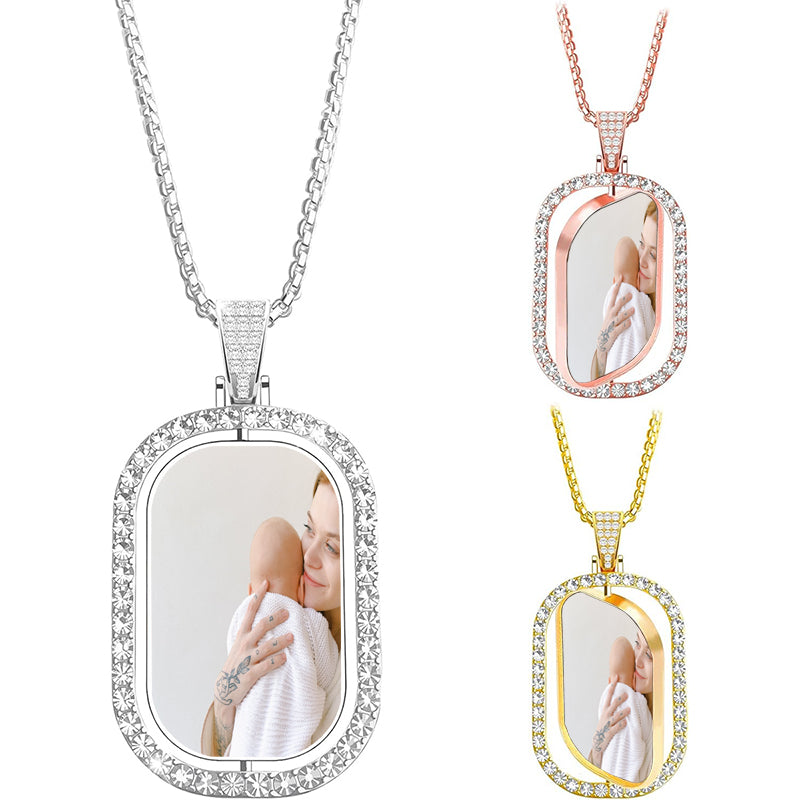 Personalized Picture Necklace for Boyfriend, Memorial Photo Pendant Necklace For Men,Remembrance Gifts,Valentines Gifts,Wedding Gift