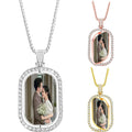 Custom Engraved 3D Photo Pendant