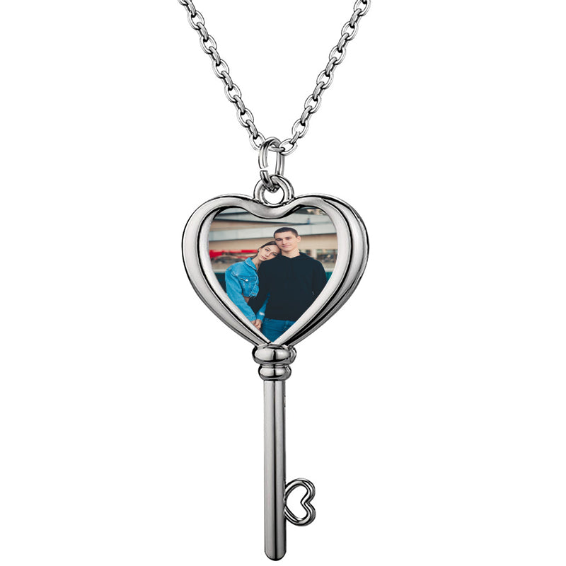 PERIMADE Big Dipper Projection Necklace ? Custom Memorial Photo Necklace ? Personalized Picture Inside Jewelry ? Trendy Best Friend Gift