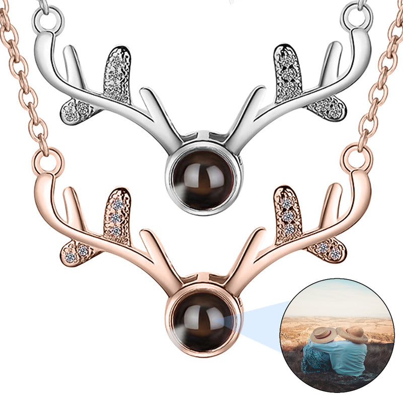 Custom Mens Photo Necklace, Personalized Bar Name Necklace with Photo, Photo Projection Necklace for Dad, Gifts for Him Dad Boyfriend