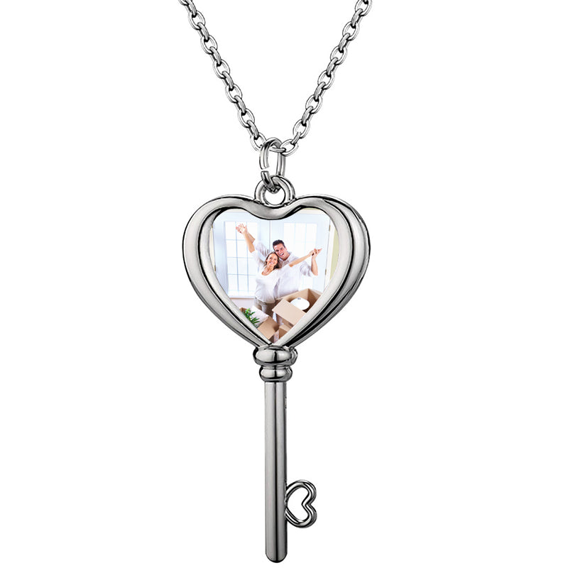 Name Necklace Personalized Sterling Silver Nameplate Customized Necklace with Heart Symbol Initial Necklace Gift for Women Girls