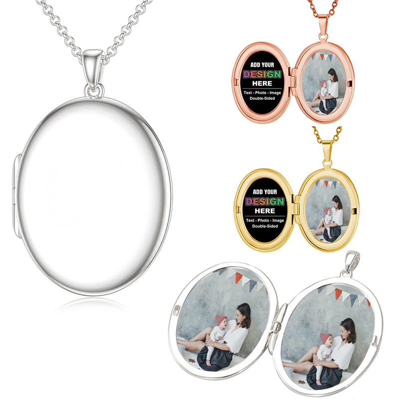 Personalized Grandmother Necklace - Engraved Mom Gift - 15 20 25mm Cupped Discs - Custom Names, Pearl - DGR-152025MM