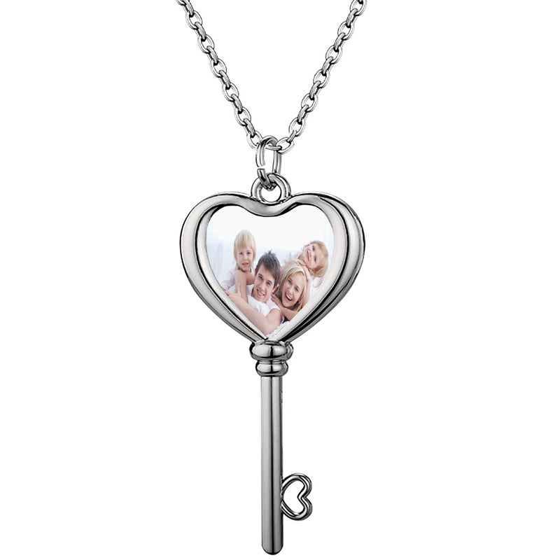 MyNameNecklace Diamond and Name Beads Heart Charm Necklace | Silver| Personalized Engraved Mother's Day Gifts for Her Wife