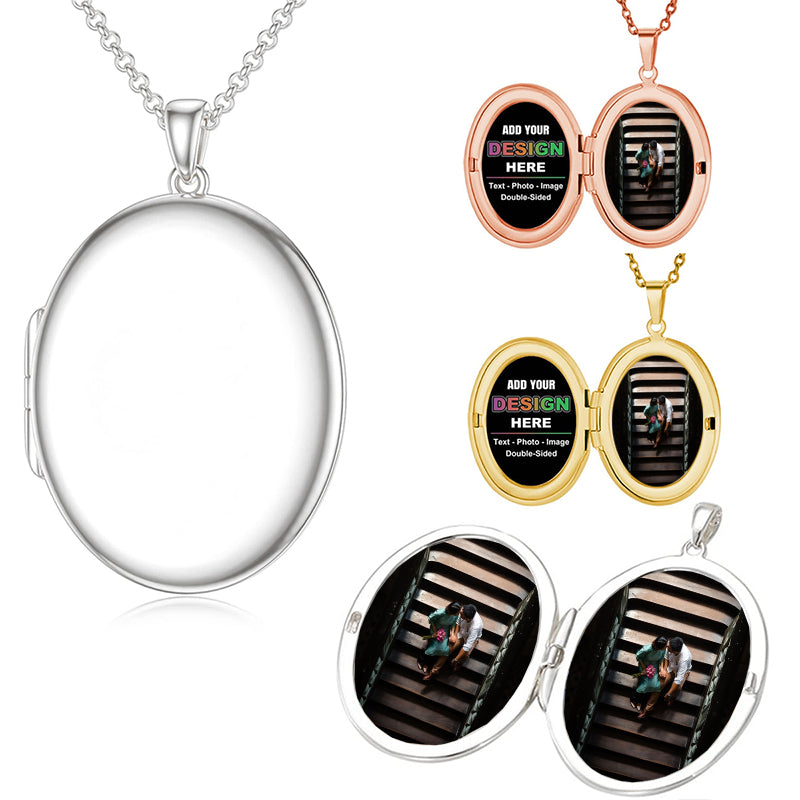 Personalized Projection Photo Necklace, Custom Couple Necklace, Sun and Moon Necklace For Boyfriend and Girlfriend, Anniversary gift for him