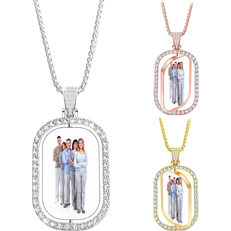 Custom Hand Stamped Pewter 1 inch Circle Necklace- Choose Your Phrase, and Chain