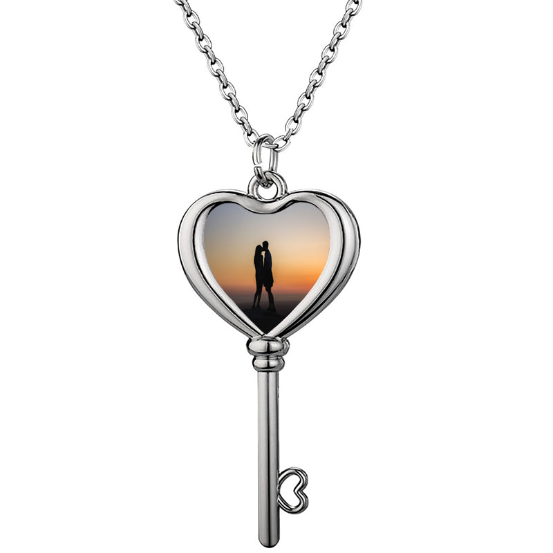 Personalized Photo Necklace Projection Gem Black Camera Necklace Anniversary Gifts for Her