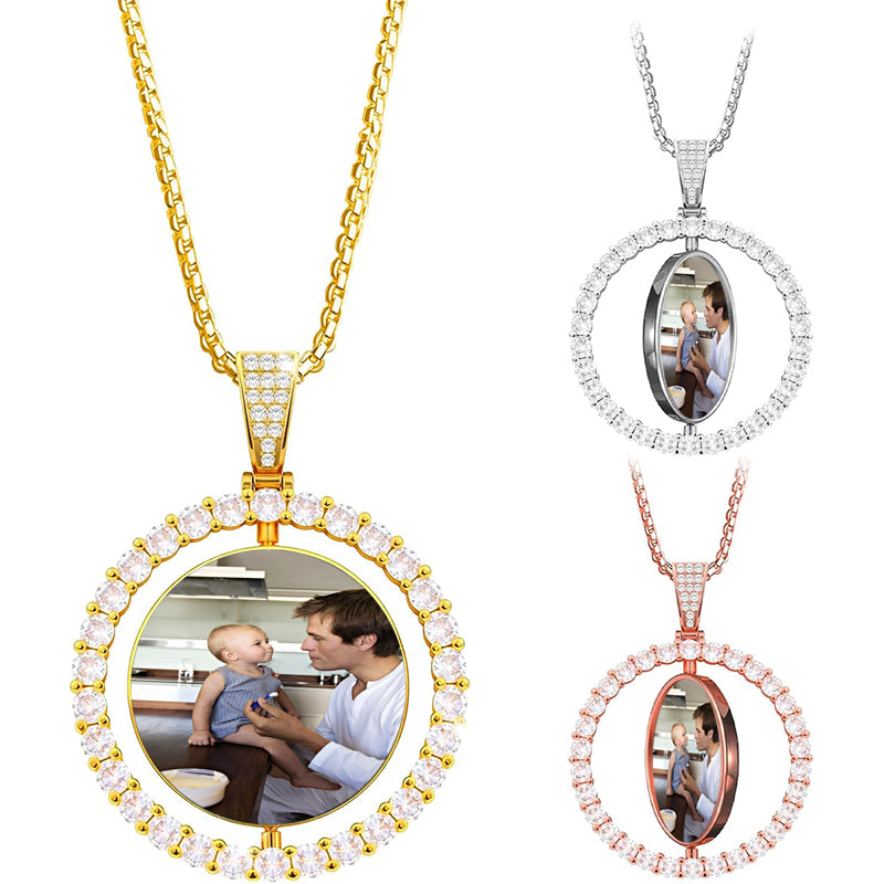 Hot Pink Flower Enamel Locket Oval Pendant Necklace, Keepsake Photo Frame Jewelry, N6591