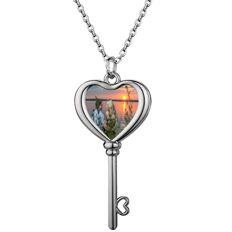 Custom Initial Heart Necklace, Personalized Jewelry