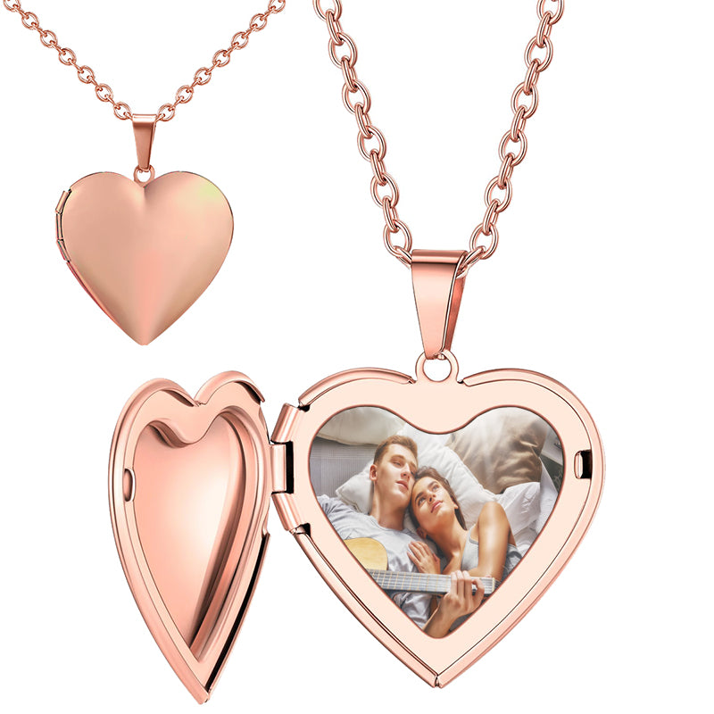 Personalized Photo Steel Necklace, Photo Gift Necklace, Keepsake Jewelry Gift for Women,