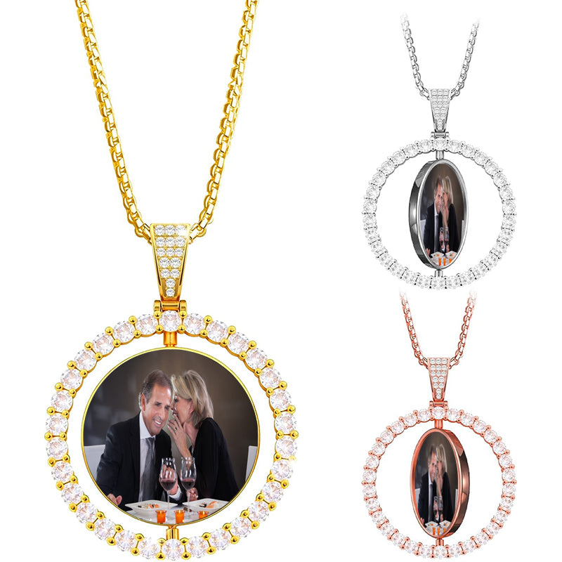 Custom Bling Name Jewelry Set: Personalized Nameplate Necklace & Hoop Earrings