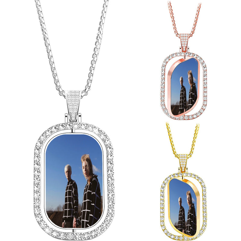 925 Sterling Silver Engravable Charms Pendants for Women - Customizable Dog Charms with Rhodium or Plating, Personalized with Front and Back Engraving, 2 Lines of Text