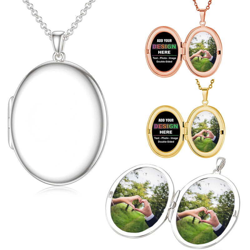 Custom Organic Handwriting Jewelry by TSK Silver | Oval Charm Handwritten Necklace | Christmas Gifts