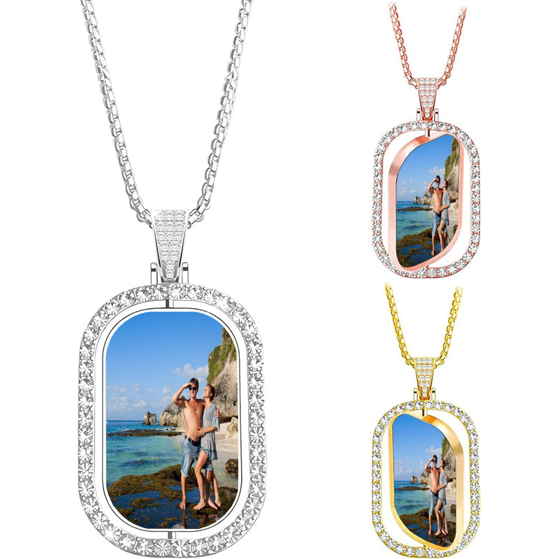 Custom Name Necklace with Paved Heart, Double Layered Name Necklace, Two Chains Name Necklace, Mother's Day Gift, Valentines Gift for Her