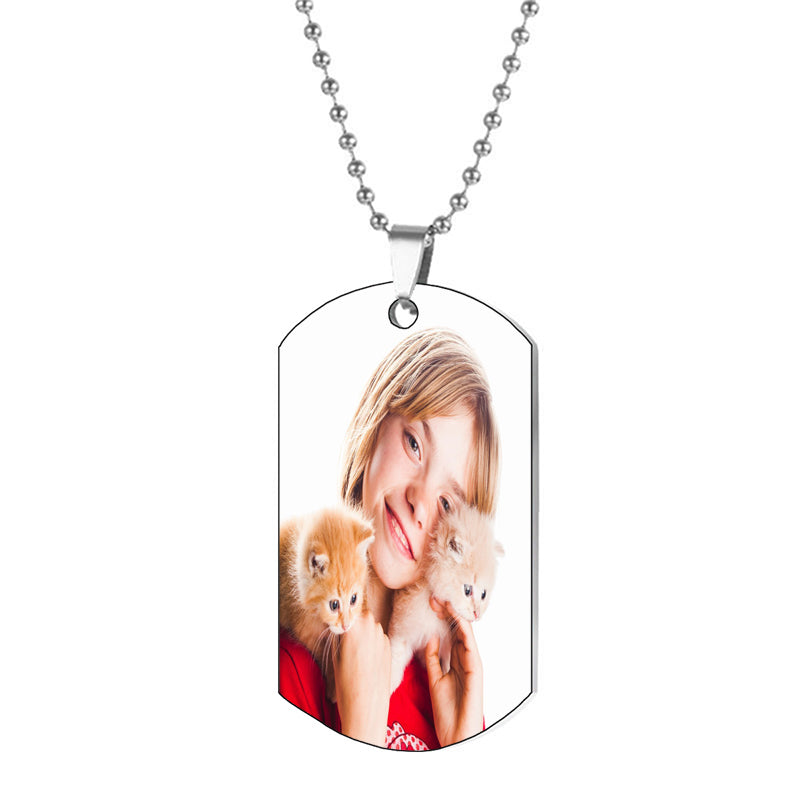Cat Lover Gift Necklace: Custom , Silver or Rose Photo Projection Jewelry