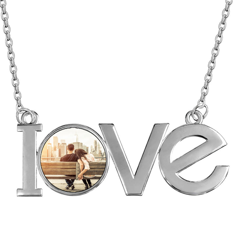 Birthstone Necklace for Mom Charm A Necklace for Women Personalized Charm with Paperclip Jewelry with Engraved Heart Pendant Gift for Her -P-LOCK-N-S2