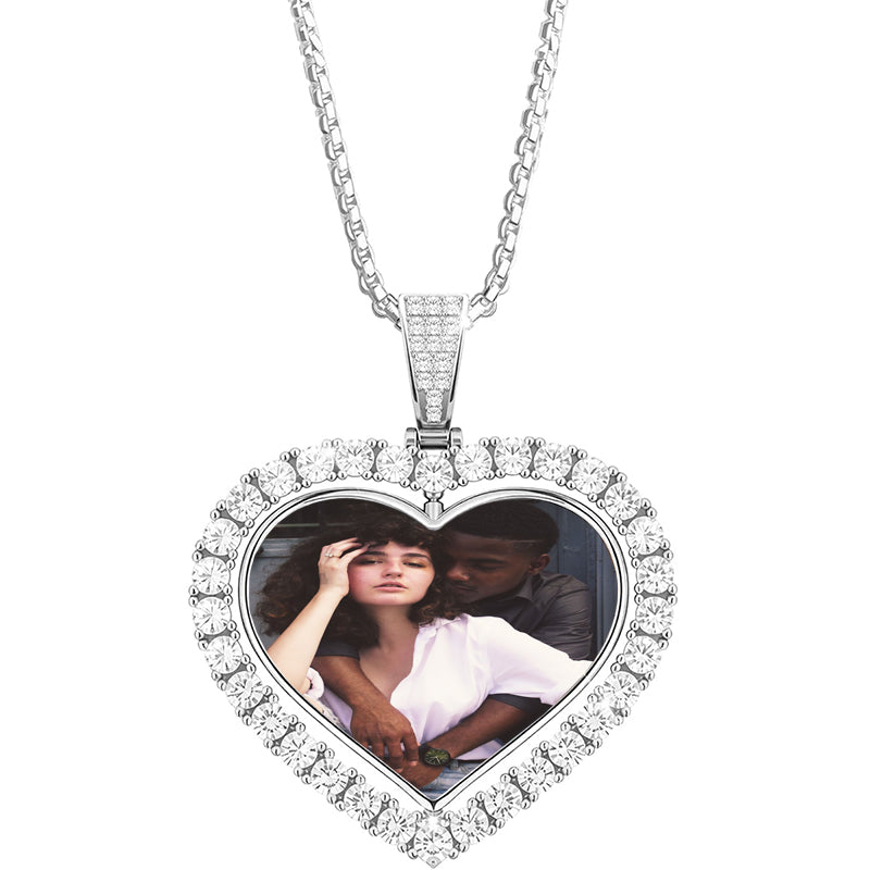 Heart Necklace Hanging From Chain, Custom Multiple Heart Necklace, Personalized Name Engraved Jewelry, Christmas Gifts For Women