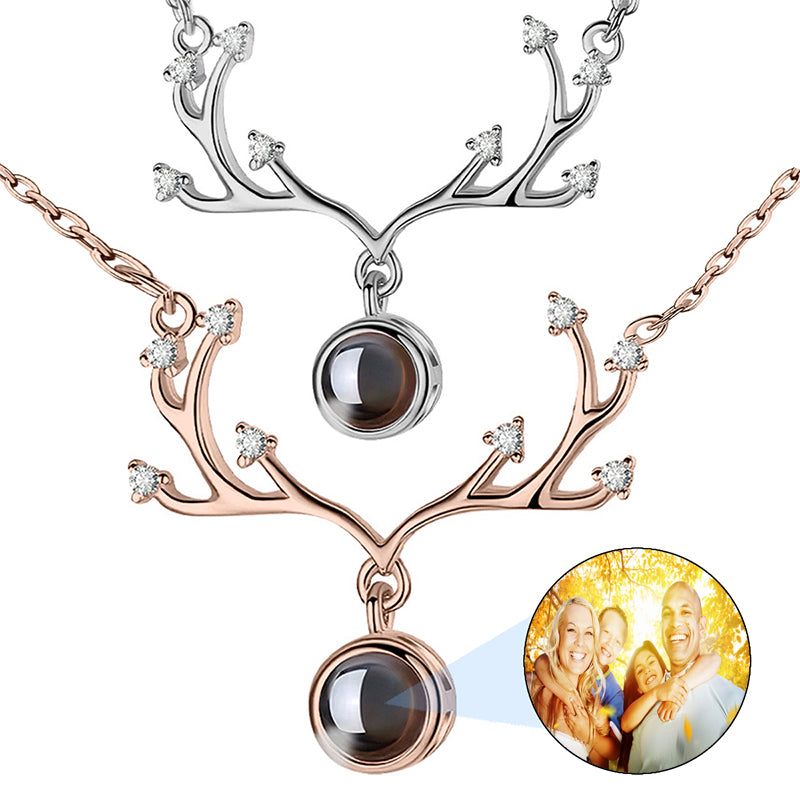 Mini Dog Tag Personalized Photo Pendant with Chain Necklace