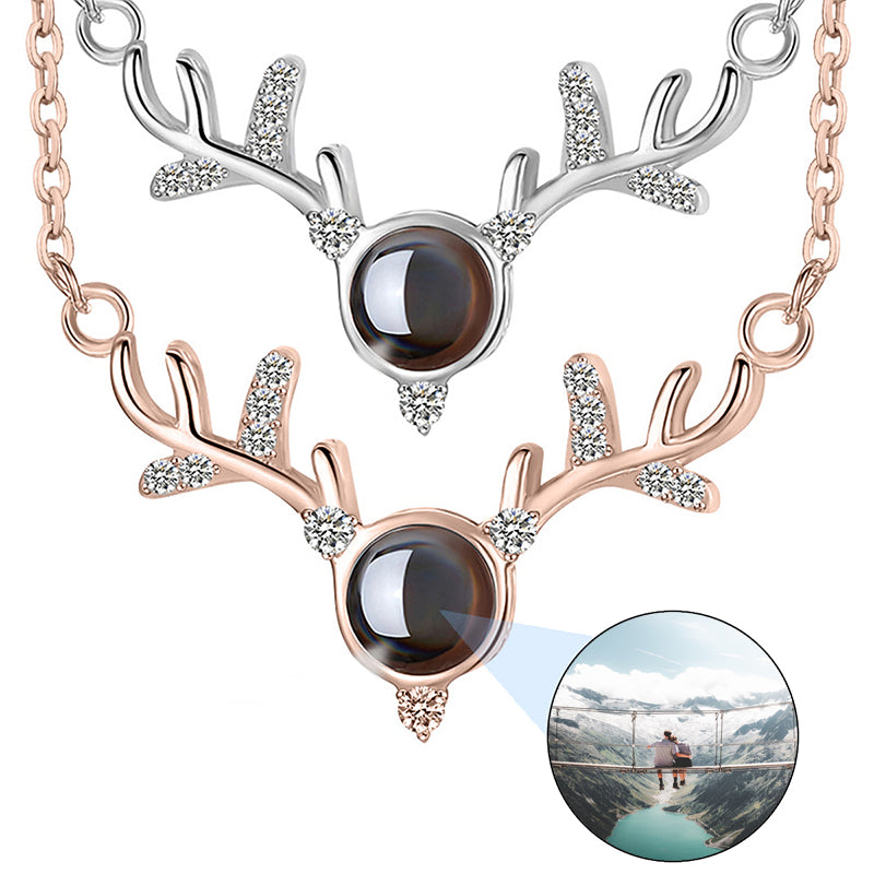 Charm Necklace with multiple photo charms - option to personalize the back with a name or message - choose single sided or double sided