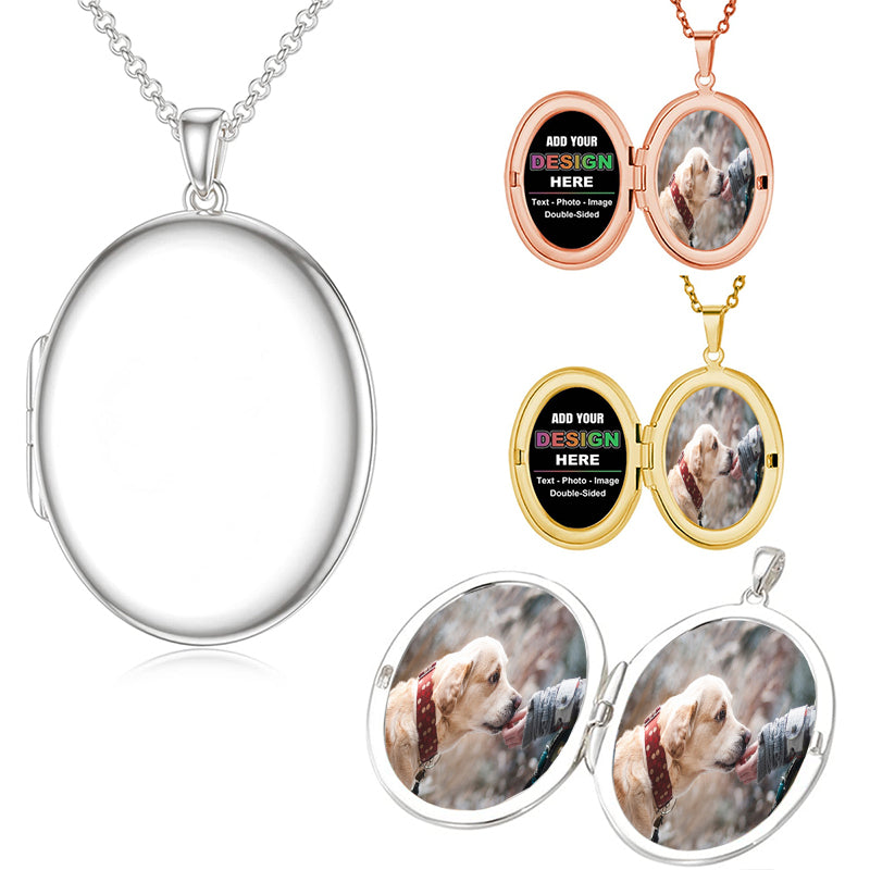 Personalized Photo Memorial Necklace | Custom Remembrance Jewelry with Your Loved One's Picture | Sympathy Keepsake Pendant